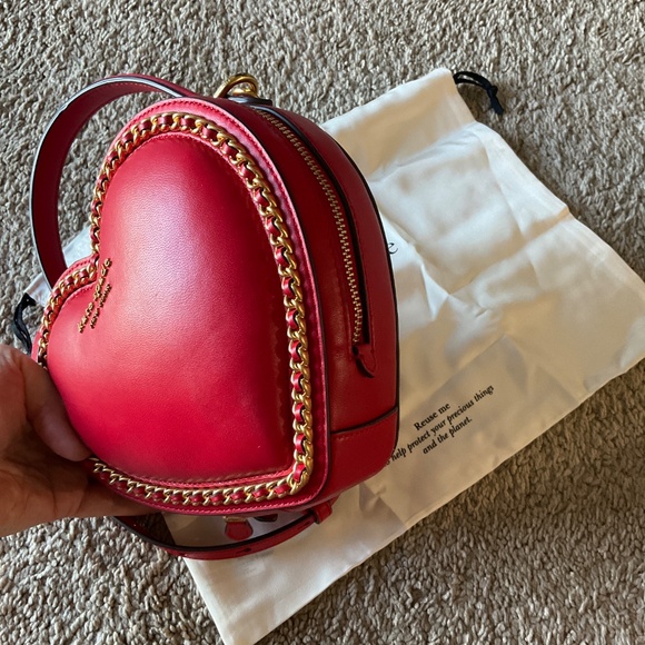 Kate Spade Heart-Shaped Red Mini Bag - Picture 7 of 10